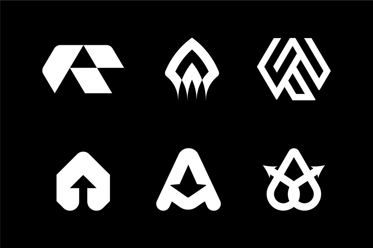 Letter A Logo Mark Bundle, a Branding & Logo Template by Motaleb Hossain (Photo 1 of 2)