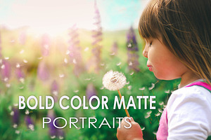 19 Bold Color Matte Portrait Presets