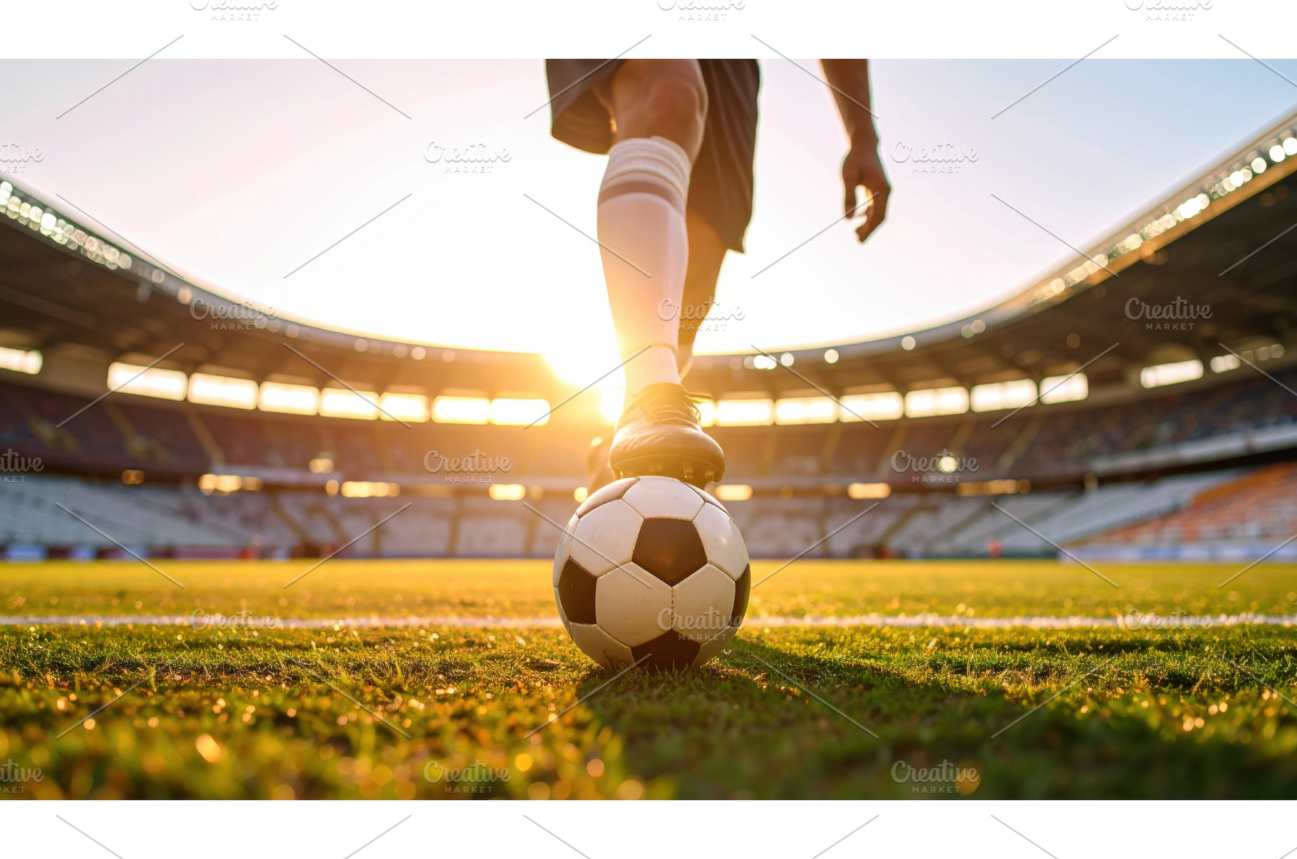 Soccer player in stadium during, a Sports & Recreation Photo by Igor Tichonow