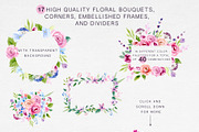 Watercolour Leaves and Floral Kit, a Texture Illustration by Maria Zebroff (Thumbnail 3 of 11)