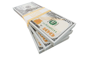 Stacks of Dollar Bills Isolated, a Business Photo by Andy Dean Photography