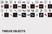 Seafood, an Animal Illustration by VitalinaGofman (Thumbnail 4 of 7)