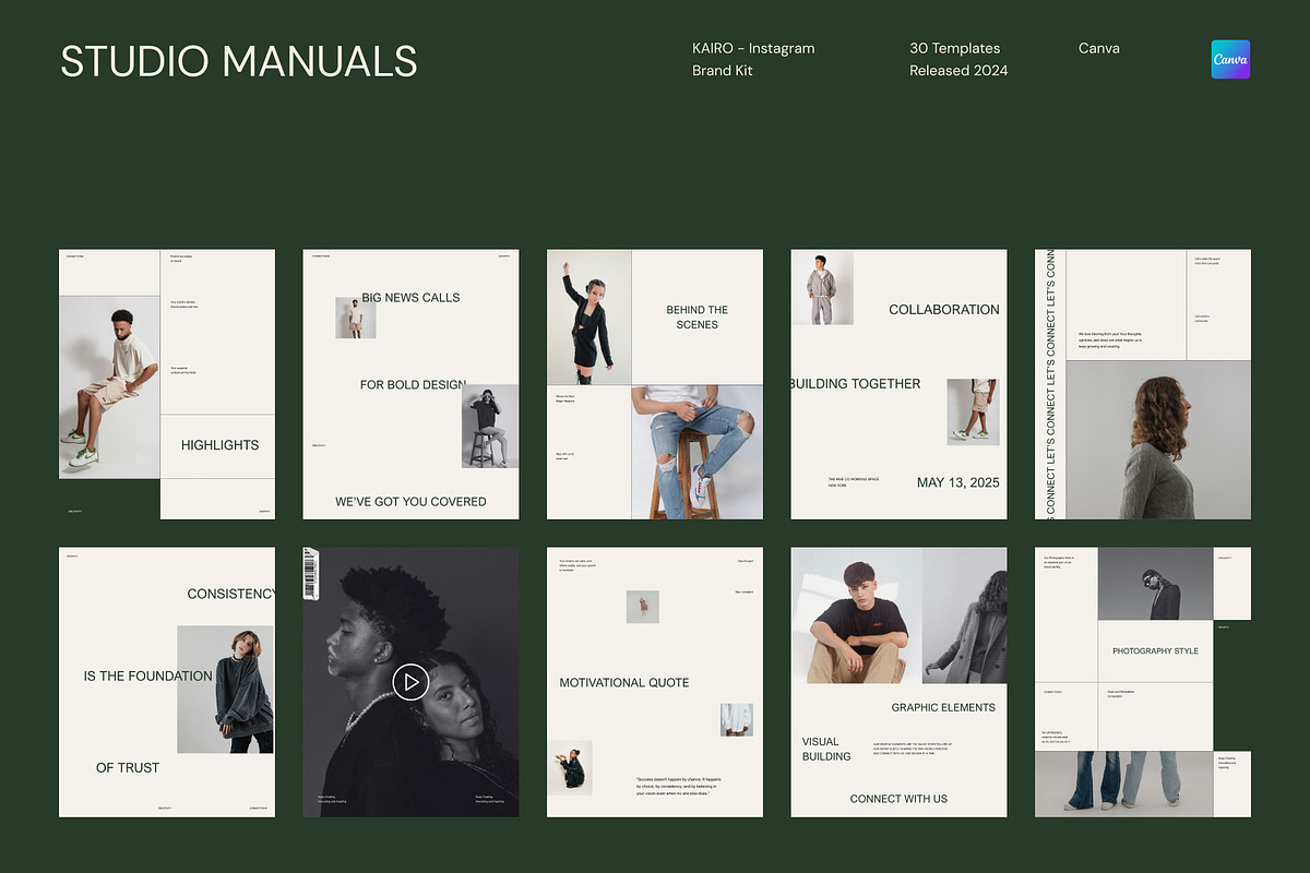 KAIRO - Instagram Brand Kit, a Social Media Template by Studio Manuals (Photo 5 of 8)