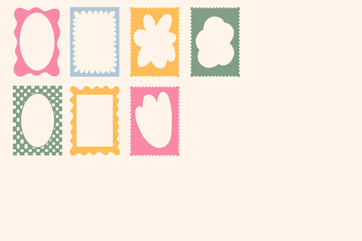 Whimsical Frames Procreate Stamps, a Brush Add-On by Veronika Gotovceva (Photo 3 of 5)