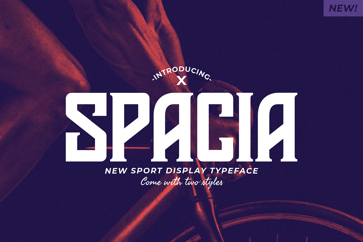 Spacia Display Typeface, a Sans Serif Font by edukka (Photo 1 of 8)