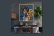 Afro Woman Wall Art, an Arts & Entertainment Photo by FakhiiDesigns (Thumbnail 3 of 5)