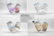 Clear Glass Jar Packaging Mockup, an Advertising Mockup by INCDesign (Thumbnail 7 of 12)