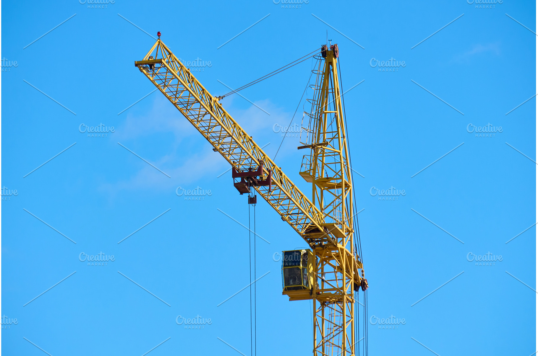 Construction crane stands tall, an Industrial Photo by darksoul72