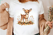 Fall Woodland Animals Png, a Seasonal Illustration by CreationArt (Thumbnail 6 of 7)