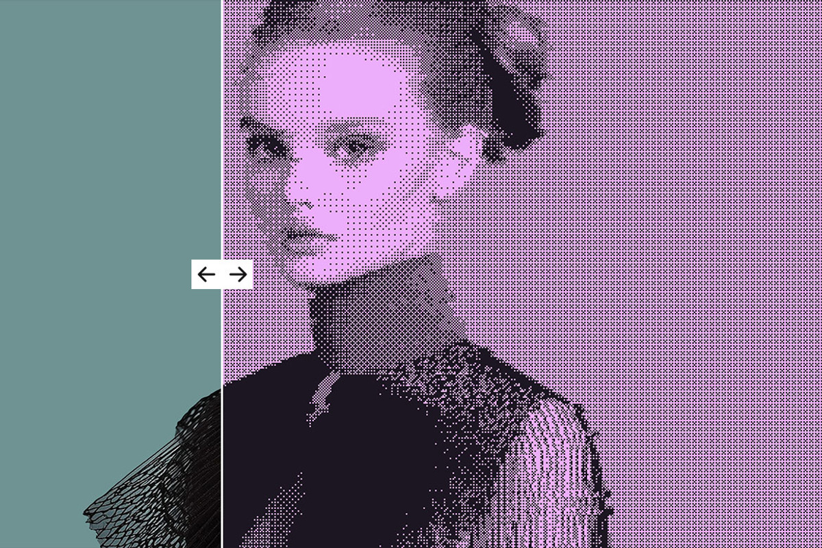 Dithering Bitmap Photo Effect, a Layer Style Add-On by dokudokunomi