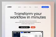 SaaS Workflow Automation, a Landing Page Template by ContestDesign (Thumbnail 2 of 6)