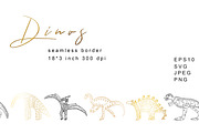 Dinosaurs Illustrations And Patterns, a Graphic by kh_cat (Thumbnail 9 of 14)