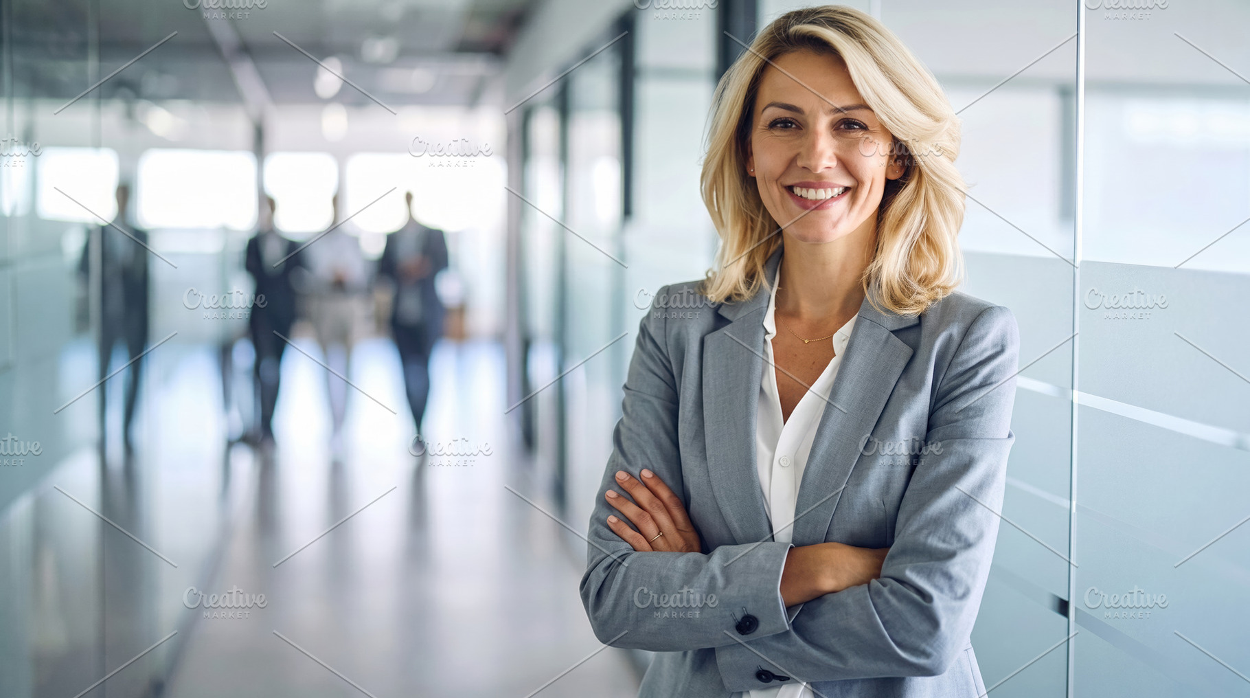 Confident Executive Woman Standing in Office, a Business Photo by Davizro's Market