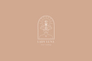 Lady Luna Pre-Made Logo Designs, a Branding & Logo Template by Olya Creative (Thumbnail 6 of 11)