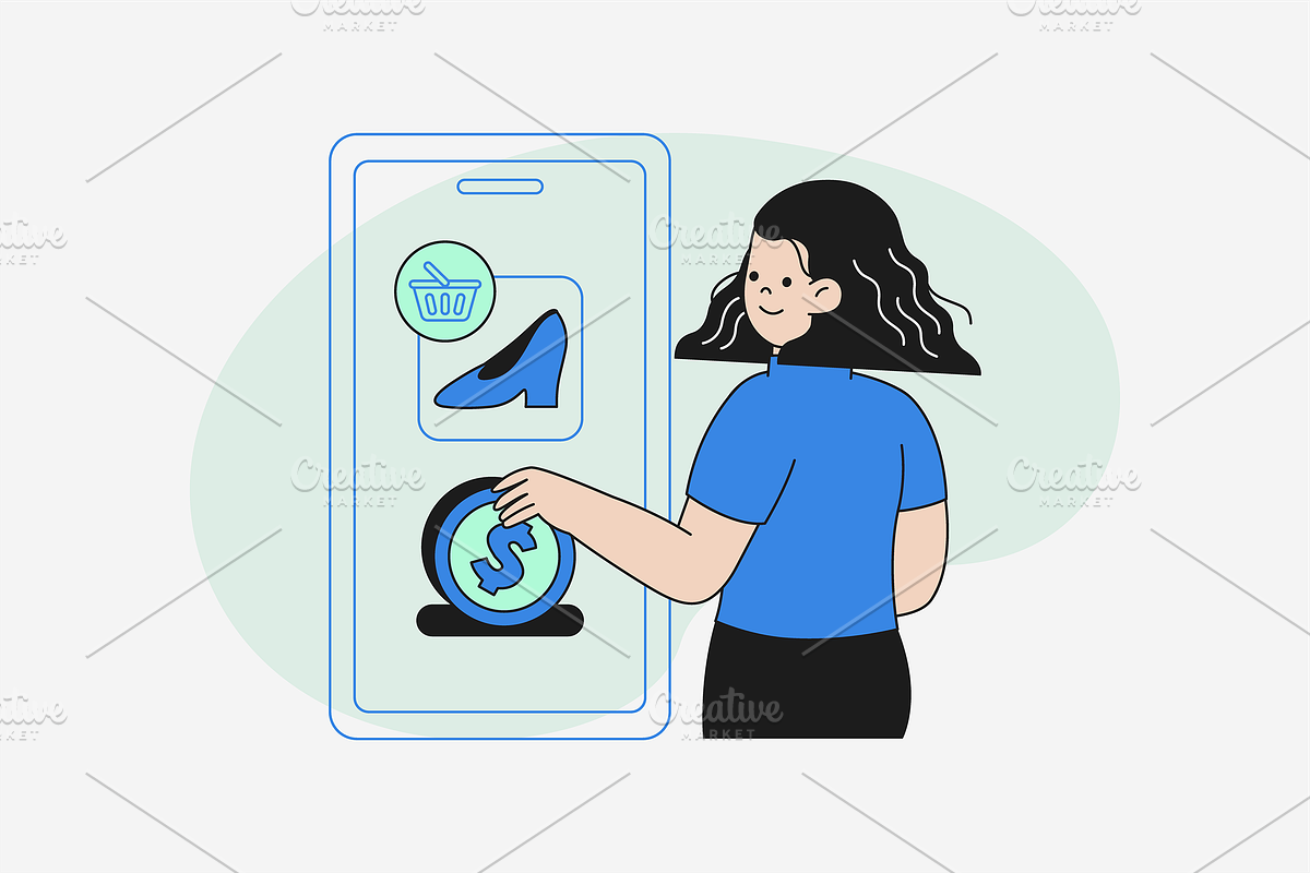 Payment Transaction Illustration, an Object Graphic by Jump Studio (Photo 6 of 12)