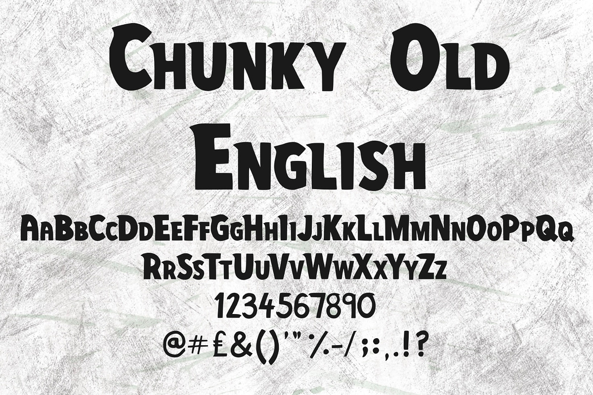 Chunky old English font, a Font by Charlotte Breedon Design (Photo 4 of 4)