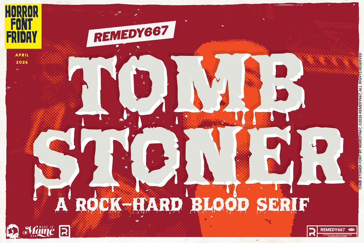 Tomb Stoner - Doom Metal font, a Font by Remedy667 (Photo 1 of 5)