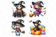 Cute Witch Funny Kids Halloween, an Illustration by DreamPrint404 (Thumbnail 5 of 5)