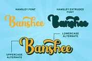 Hansley - Retro Font, a Script Font by BearyType Studio (Thumbnail 3 of 16)