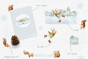 Winter Charm Vol 1 - Watercolor Deer, an Animal Illustration by Watercolor Nomads (Thumbnail 3 of 6)