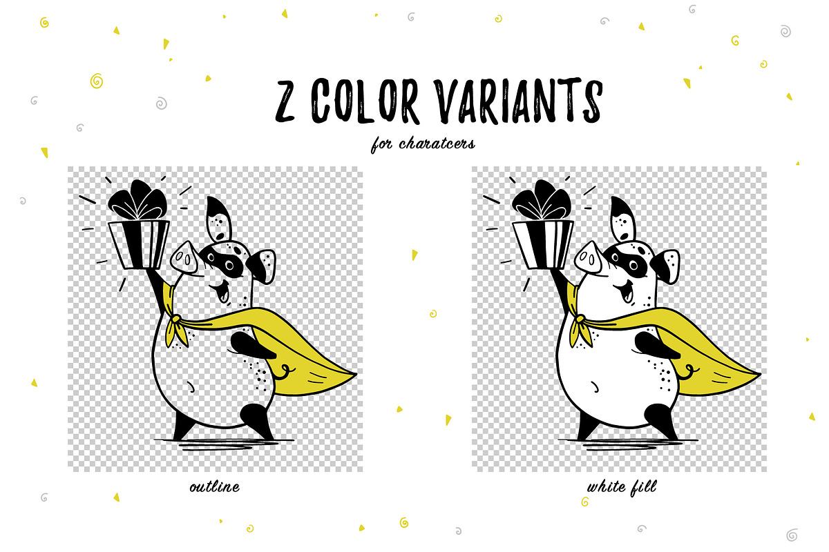 Be a hero! - illustrations clipart, an Animal Illustration by Funnystore (Photo 8 of 15)
