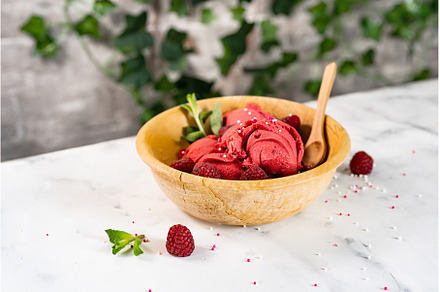 Delicious and refreshing raspberry, a Food & Drink Photo by Yummypic