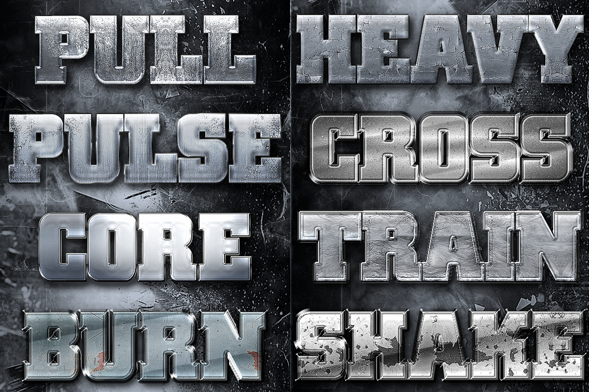32 Fitness and Exercise Styles Vol 2, a Layer Style Add-On by DesignFathoms (Photo 3 of 5)