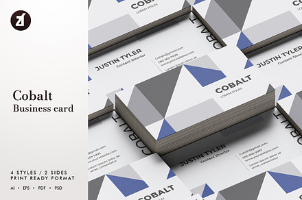 Cobalt - Business card template