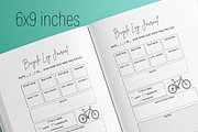 Bicycle Log Journal KDP Interior, a Templates & Theme by MatiArtShop (Thumbnail 2 of 2)