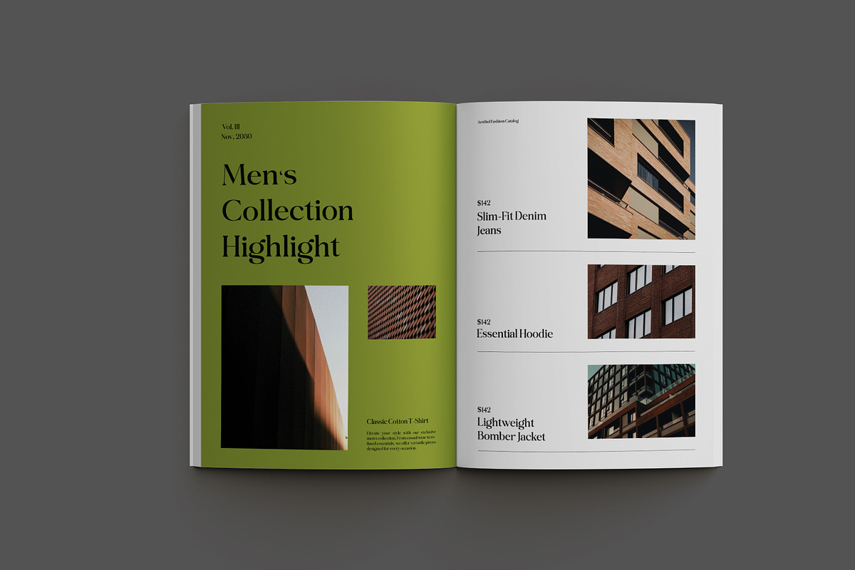 Green Minimal Fashion Catalog, a Brochure Template by Neermana (Photo 5 of 10)