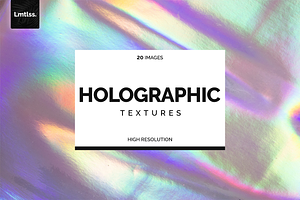 20 Holographic Textures, a Texture Graphic by Limitless Design