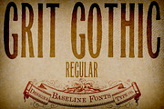 Grit Gothic: From Grit History B, a Font by Baseline Fonts (Thumbnail 1 of 4)