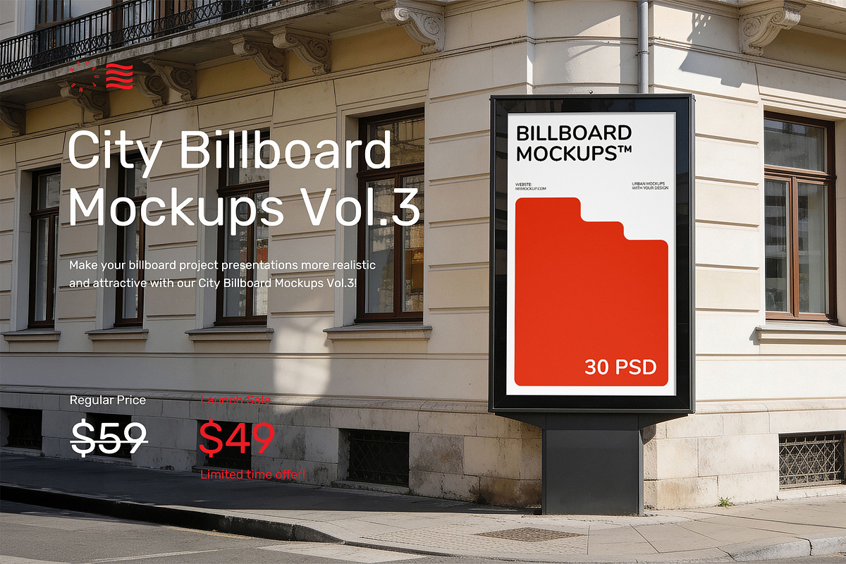 City Billboard Mockups Vol.3, an Advertising Mockup by Mr.Mockup™ (Photo 2 of 18)