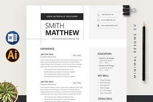 Resume / CV Template, a Resume Template by Pixelpick