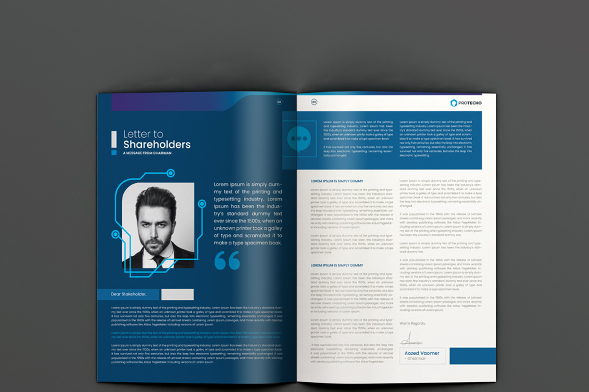 Annual Report, a Brochure Template by xnorpix (Photo 5 of 25)