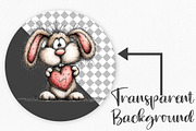 Animals Valentine Day Clipart, an Illustration by Canvas Craft (Thumbnail 2 of 6)