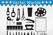 Stationery Tools Svg, Stationery Svg, an Object Graphic by VectorWorlds (Thumbnail 2 of 3)