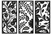Decorative Wall Art Panel Vector Set, an Illustration by BIPLOB EXPERT (Thumbnail 9 of 9)