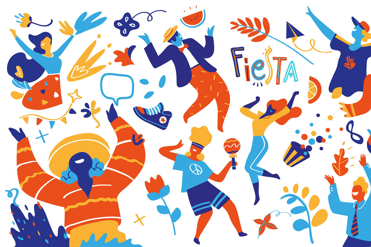Fiesta Forever, a Person Illustration by Hurcastock! (Photo 10 of 14)