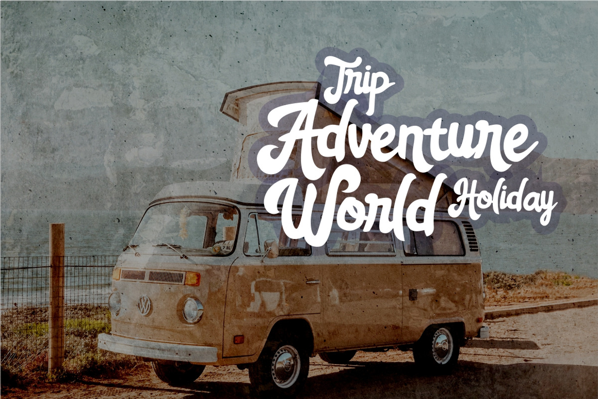 Amegach Vintage Retro Font, a Script Font by suhadidesign (Photo 4 of 8)