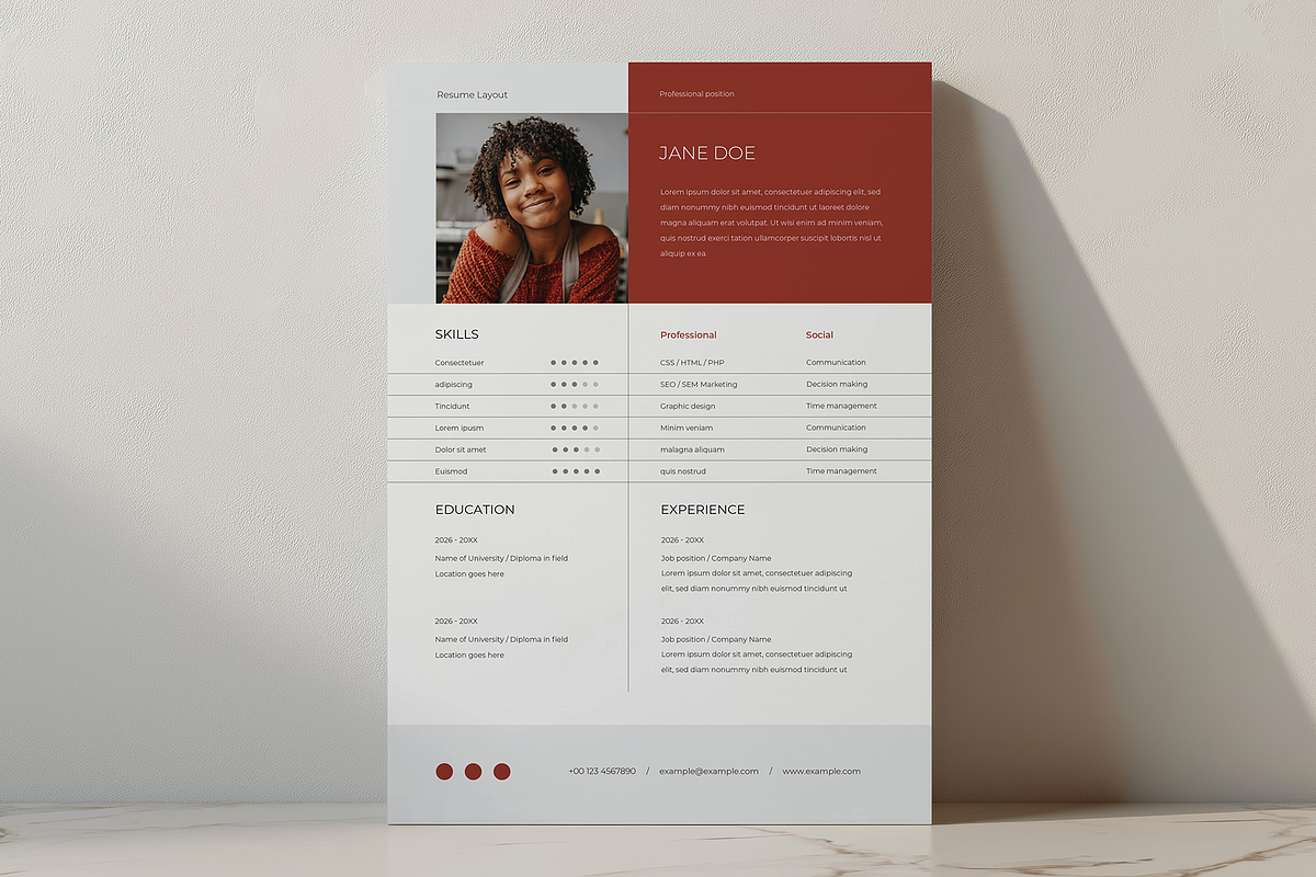 CV Resume Template, a Resume Template by Filip Studio (Photo 3 of 4)