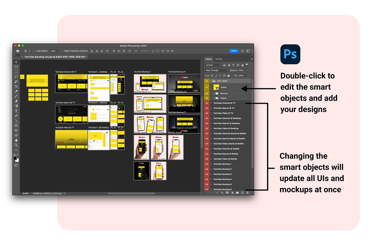 YouTube Branding Kit | PSD | Figma, a Social Media Template by Vitor Heinzen (Photo 9 of 10)