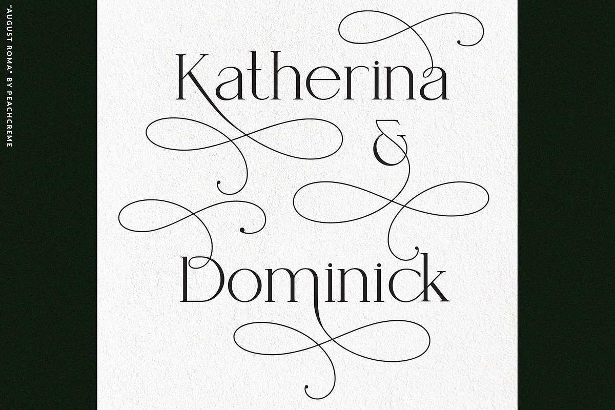 August Roma//Elegant Luxury Font Duo, a Handwritten Font by PeachCreme (Photo 12 of 43)