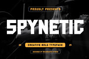 Spynetic - Athletic Display Font, a Sans Serif Font by Brand Earth (Thumbnail 1 of 7)