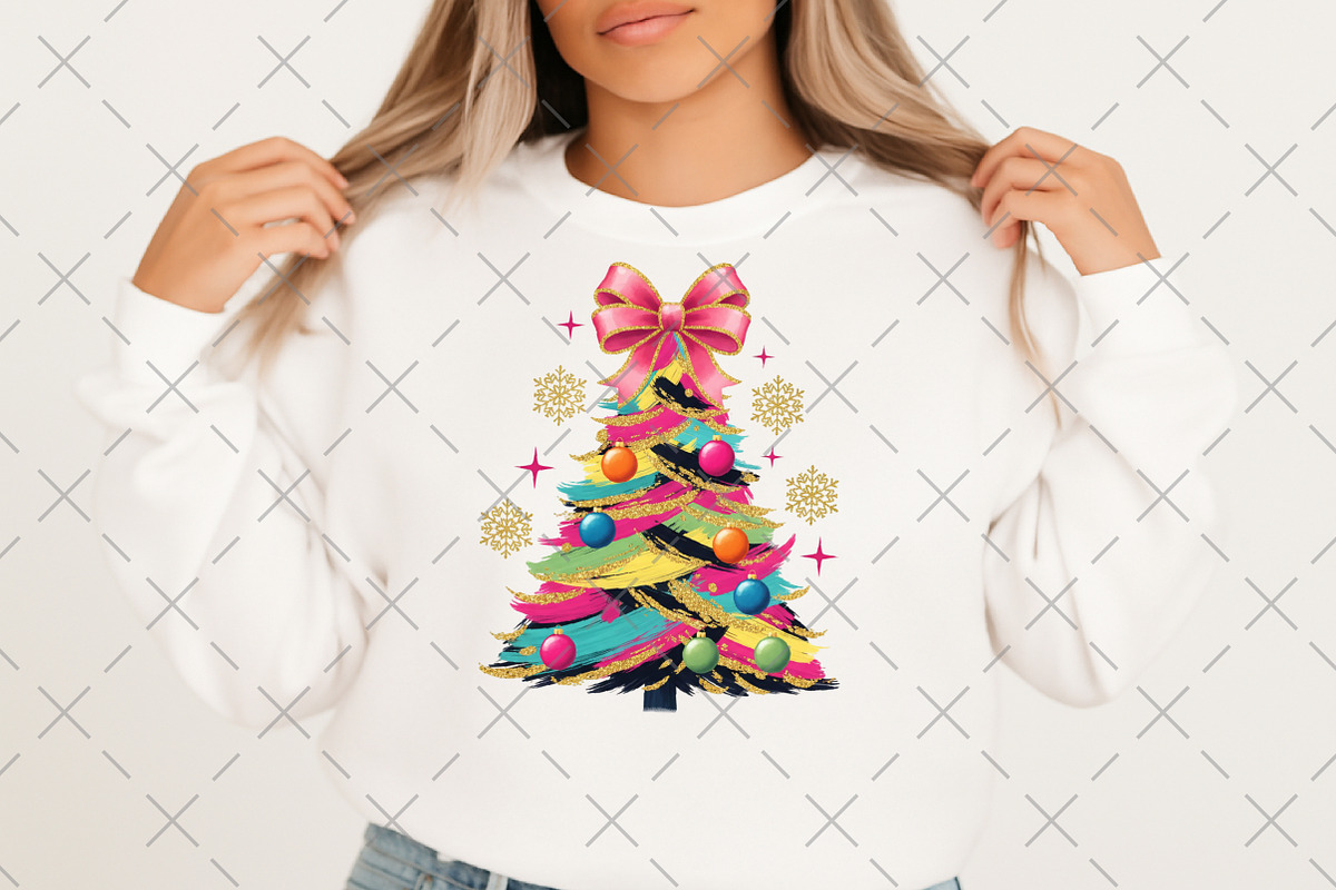 Colorful Glitter Christmas Coquette, an Illustration by Craft Nest (Photo 2 of 6)