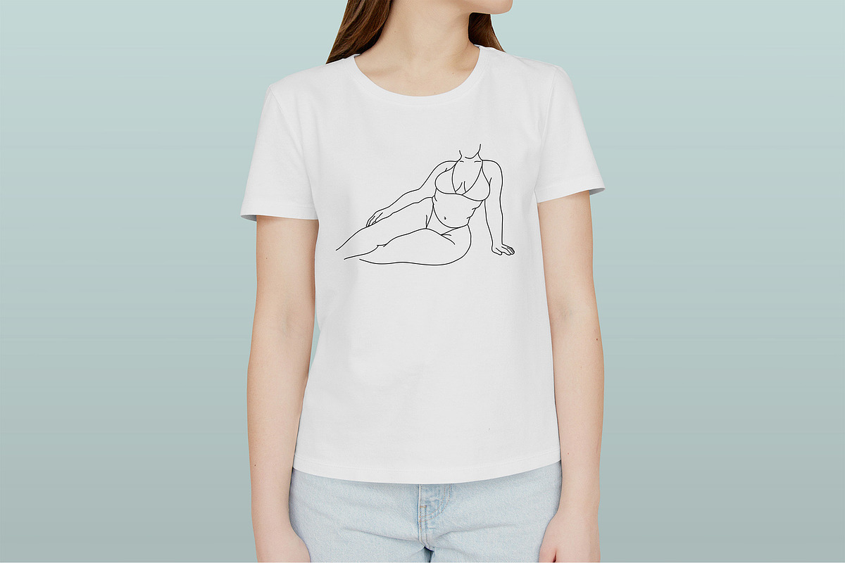 Curvy models minimal line art set., a Background Graphic by ElenKoss (Photo 5 of 11)