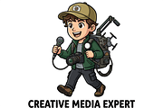 Creative Media Expert Mascot Logo, an Education Illustration by Izdihaar_Studio (Thumbnail 3 of 3)