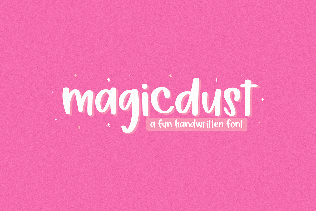 Magicdust | Fun Handwritten Font, a Font by KA Designs (Photo 1 of 7)