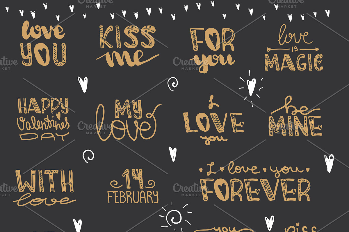 Cute alphabet for Valentine's Day, an Object Graphic by Alyonka_lis (Photo 4 of 7)