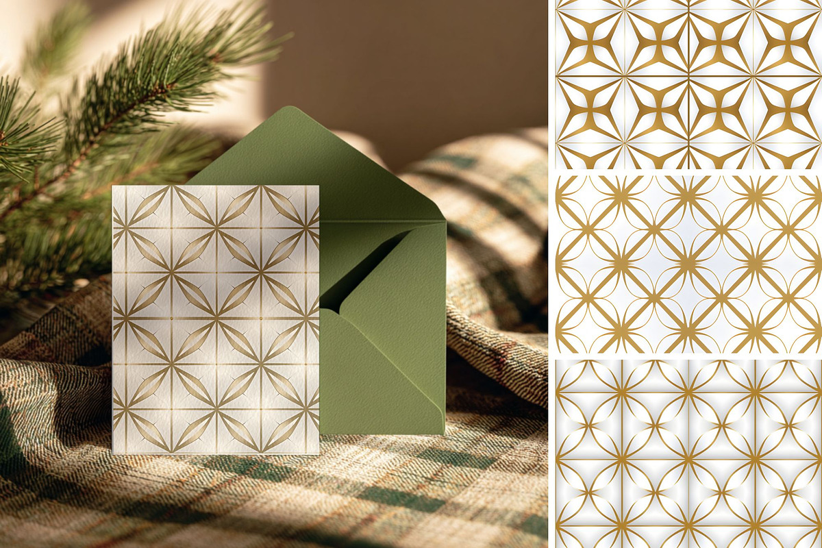 Lux Gold Geometrics seamless pattern, a Pattern Graphic by ARTOZEN DIGITAL (Photo 9 of 10)